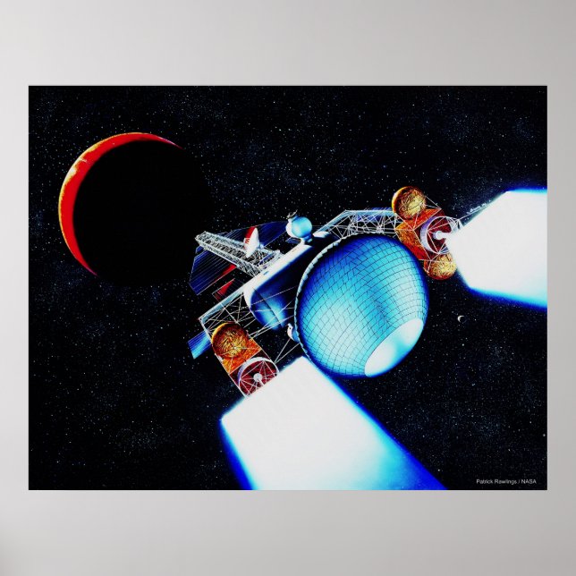 Nuklear-Ion-Raumschiff Poster (Vorne)