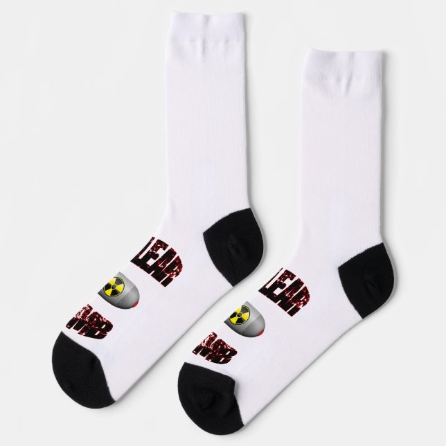 Nukleare Bombe Socken (Linkes Detail)