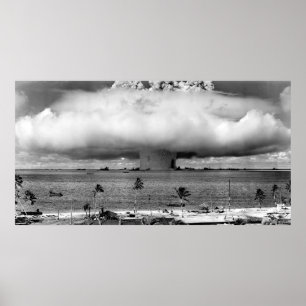 Nukleare Bombenoperation Crossroads Baker Poster