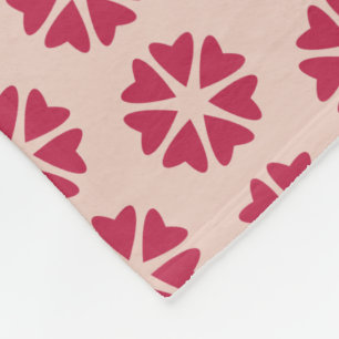 Nukleare Herzen - magentafarbenes - nahtloses Must Fleecedecke