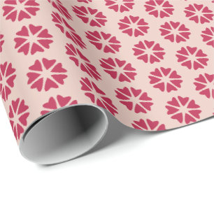 Nukleare Herzen - magentafarbenes - nahtloses Must Geschenkpapier