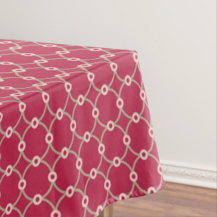 Nukleare Konnektivität - magenta - nahtloses Muste Tischdecke