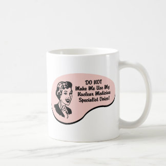 Nukleare Medizin-Spezialisten-Stimme Kaffeetasse