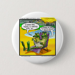 Nukleare Nachbarn (Zwilling Frösche) Lustige Gesch Button