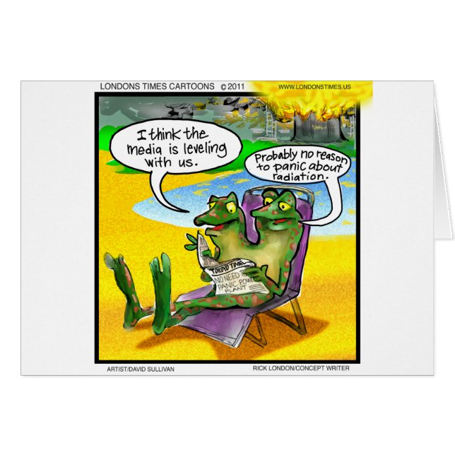 Nukleare Nachbarn (Zwillingsfrösche) Funny Gifts & (Vorderseite (Horizontal))