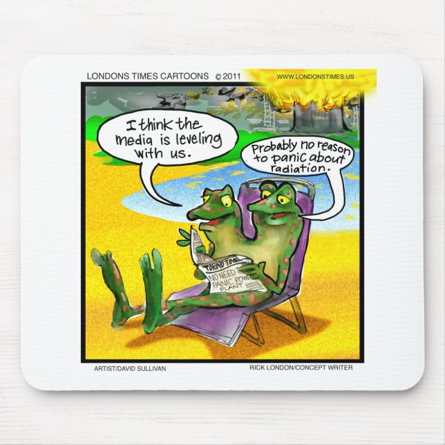 Nukleare Nachbarn (Zwillingsfrösche) Funny Gifts & Mousepad (Vorne)