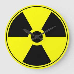 Nukleare Trefolienanlegestelle Große Wanduhr
