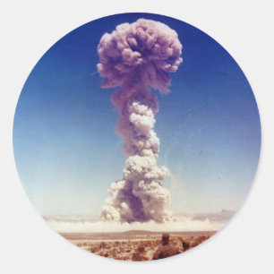 Nukleare Waffen-Test-Operation Kerl-Klimpern 1951 Runder Aufkleber