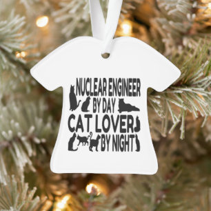 Nuklearer Ingenieur Cat Lover Ornament