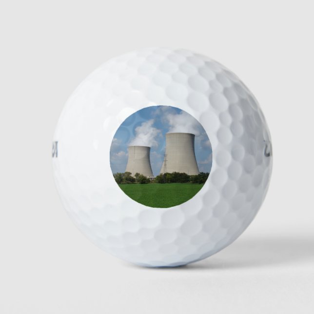 Nuklearer Power Pflanze Kühltürme Golfball (Vorderseite)