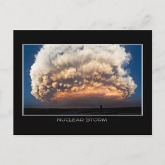 Nuklearer Sturm Postkarte