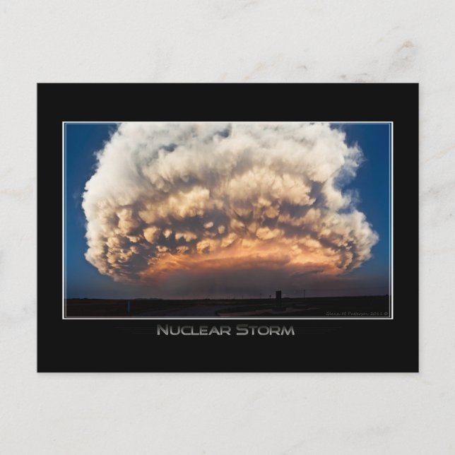 Nuklearer Sturm Postkarte (Vorderseite)