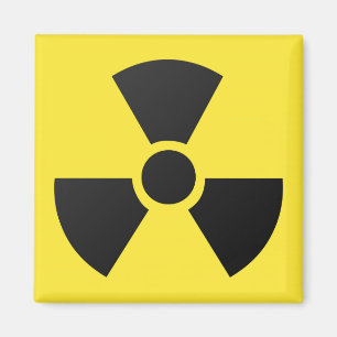 Nukleares atomares Symbol für radioaktive Strahlun Magnet