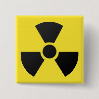 Nukleares Atomsymbol der radioaktiven Strahlung