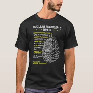 Nukleares Engineering Brain Uranium Nuklear Engine T-Shirt