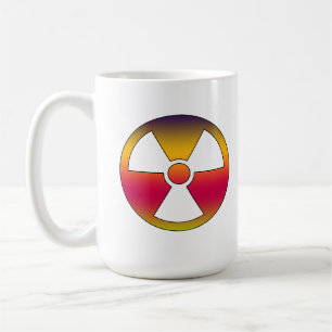 Nukleares radioaktives Zeichen Kaffeetasse