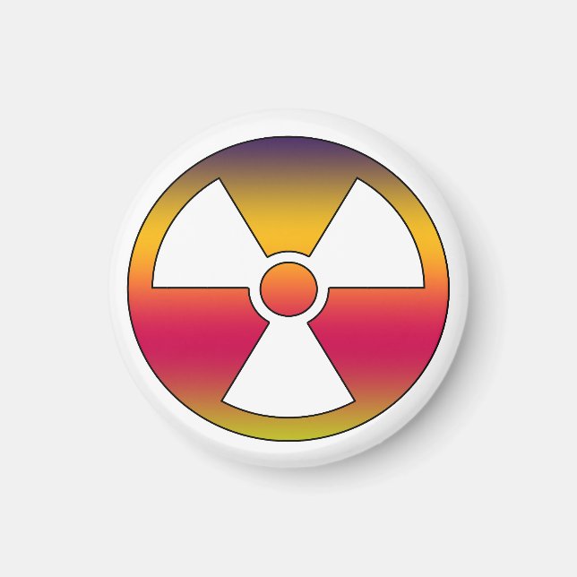 Nukleares radioaktives Zeichen Magnet (Vorne)