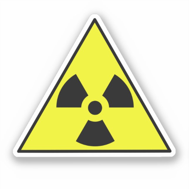 Nukleares Symbol Aufkleber (Vorderseite)