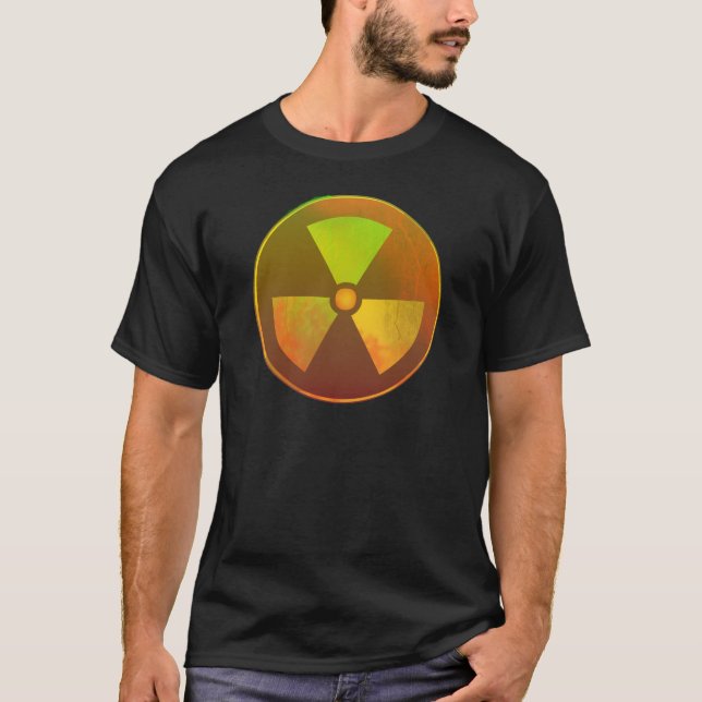 Nukleares Symbol Radioaktives Licht T-Shirt (Vorderseite)
