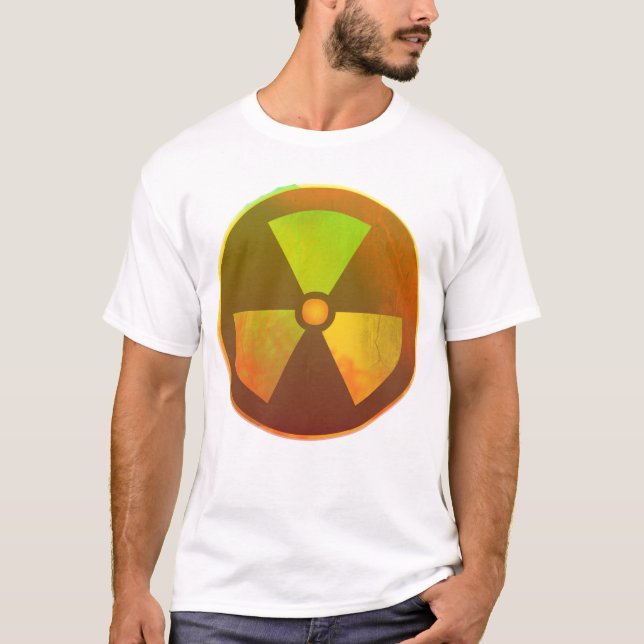 Nukleares Symbol Radioaktives Licht T-Shirt (Vorderseite)