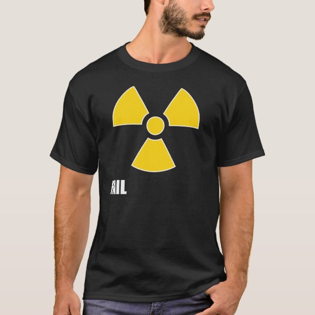 Nukleares Symbol VERSAGEN dunklen T - Shirt (Vorderseite)