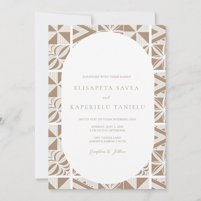 Nuku'alofa Einladung (Vorderseite)