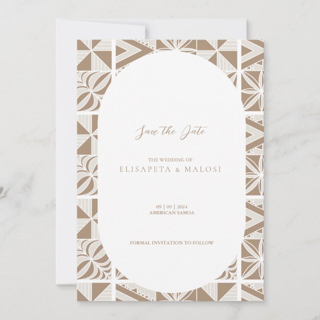 Nuku'alofa Save The Date (Vorderseite)