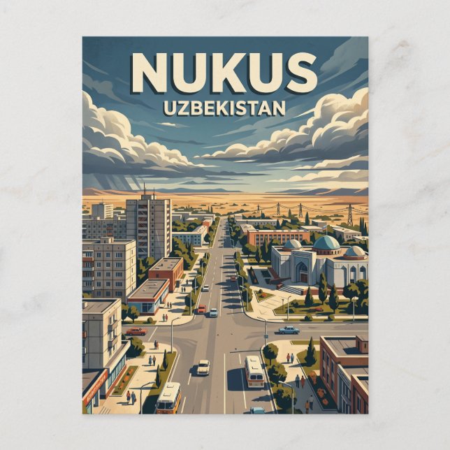 Nukus Usbekistan Postkarte (Vorderseite)