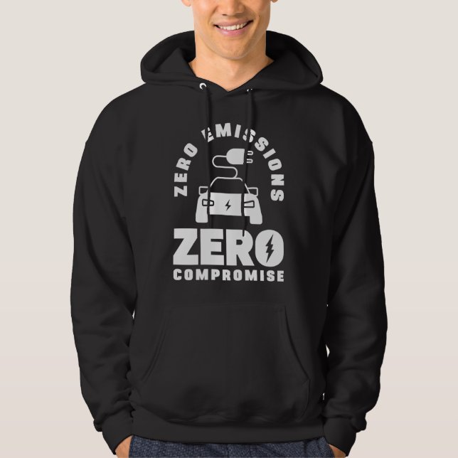 Null Emissionen Null Kompromisse Batterie-Elektro- Hoodie (Vorderseite)