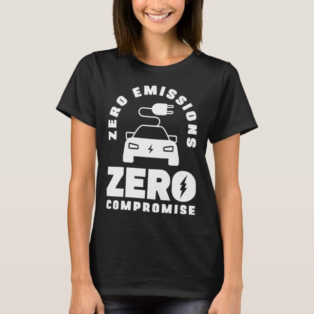 Null Emissionen Null Kompromisse Batterie-Elektro- T-Shirt (Vorderseite)