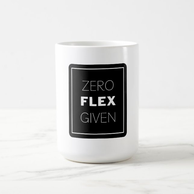Null Flex mit modernem Quotendesign Kaffeetasse (Mittel)