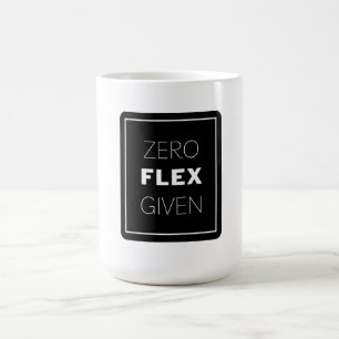 Null Flex mit modernem Quotendesign Kaffeetasse