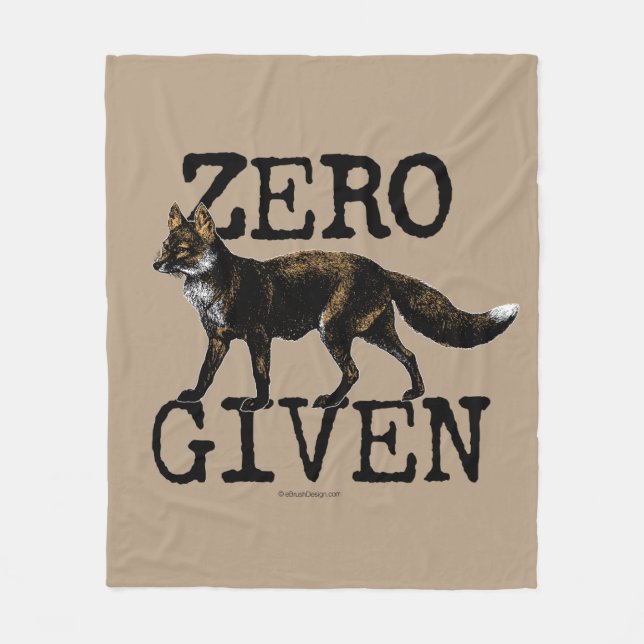 Null (Fox) gegeben Fleecedecke (Vorderseite)