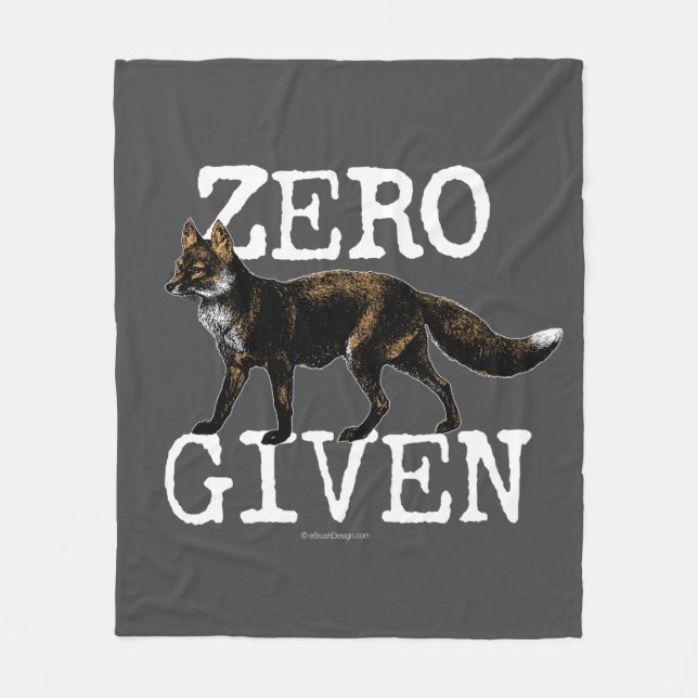 Null (Fox) gegeben Fleecedecke (Vorderseite)