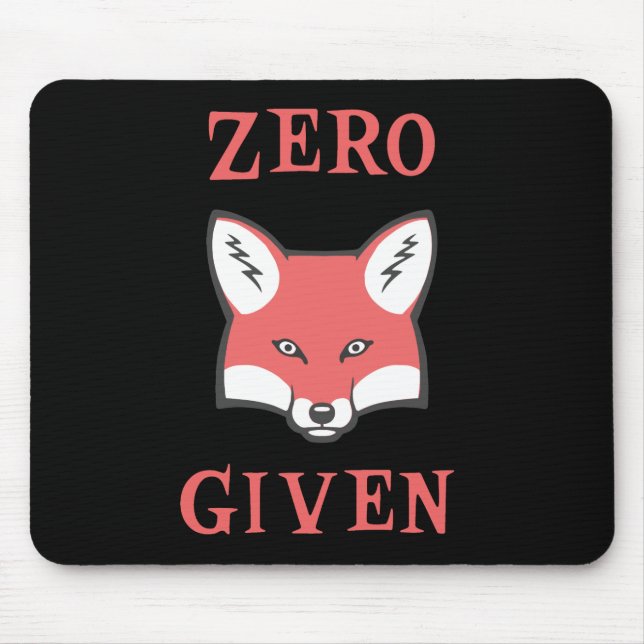 Null (Fox) gegeben Mousepad (Vorne)