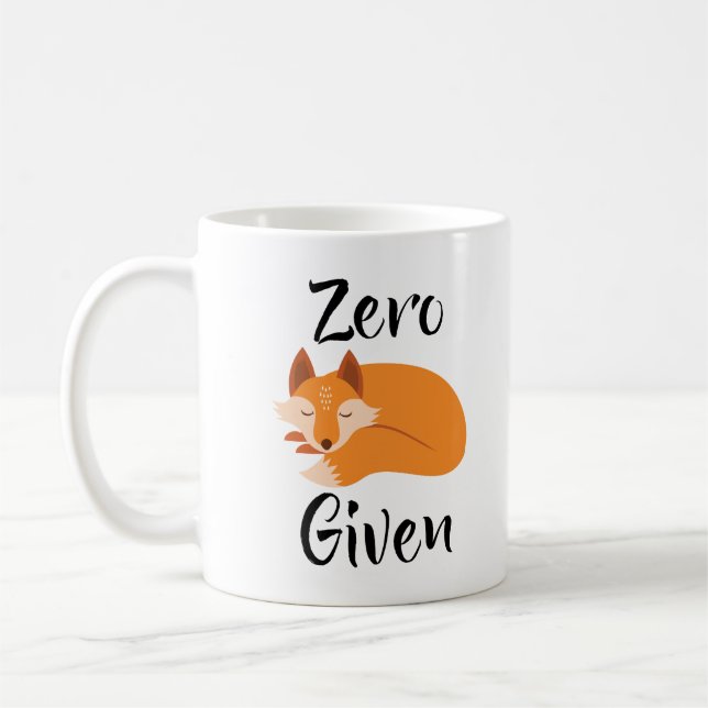 Null Fox gegebene Kaffee-Tasse Tasse (Links)