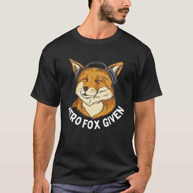 Null Fuchs Gegeben Polygon Poly  Sarkastischer Fuc T-Shirt (Vorderseite)