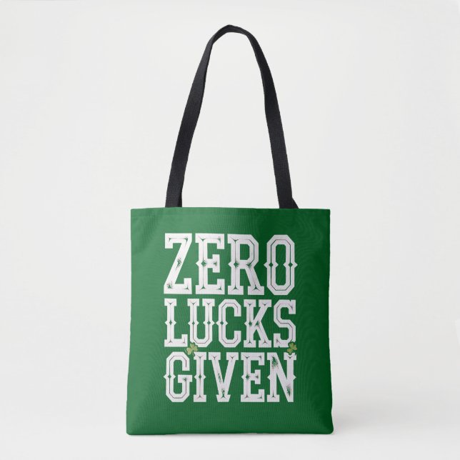 Null Glück gegeben Lustiges St Patrick's Day Irisc (Vorderseite)