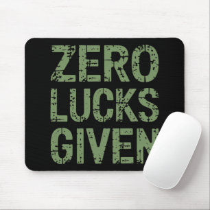Null Glück gegeben St. Paddys Tag Hilarious Patric Mousepad