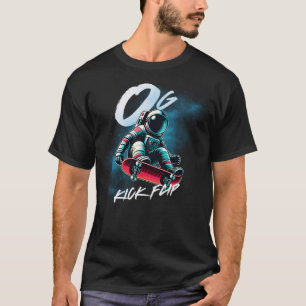 Null Gravity Kick Dreh - Skateboarding Astronaut T-Shirt