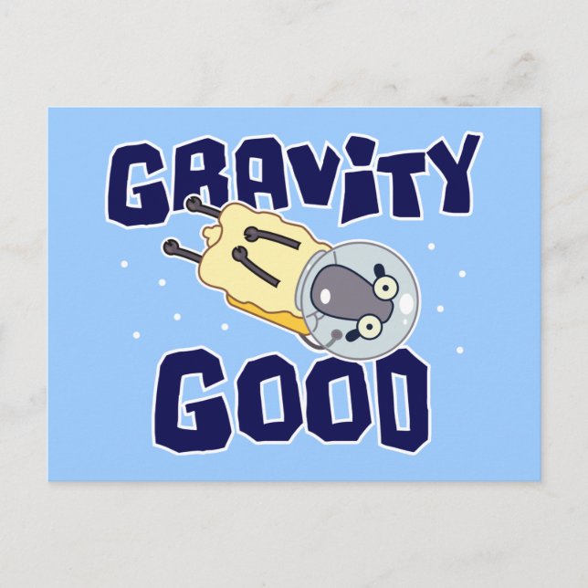 Null Gravity Sheep Postkarte (Vorderseite)