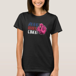 Null Herden Gegeben  Tier  Flamingo Für Männer Fra T-Shirt