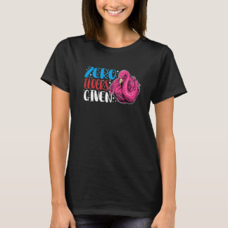 Null Herden Gegeben  Tier  Flamingo Für Männer Fra T-Shirt