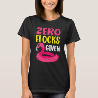 Null Herden Rosa Flamingo Watvogel T-Shirt