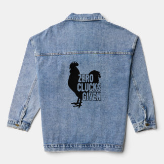 Null Hühner gegeben Jeansjacke