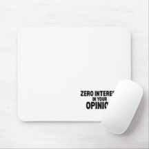 Null Interesse an Ihrer Meinung Minimalist