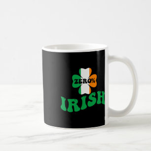 Null Prozent Irische Shamrocks Jungen Mädchen St.  Kaffeetasse