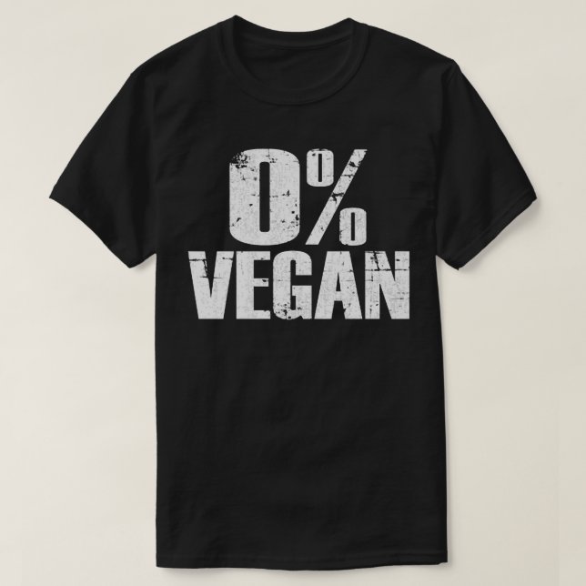 Null Prozent Vegane GRILLEN Barbeque Grilling für  T-Shirt (Design vorne)