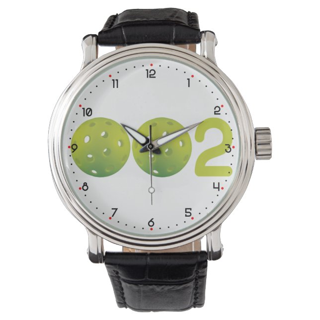 Null zwei - Pickleball-Score Armbanduhr (Vorderseite)
