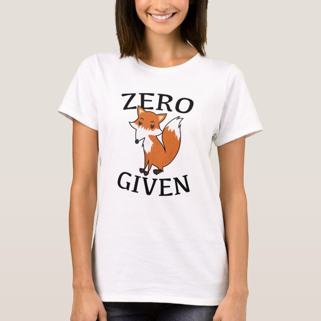 Nullfox gegeben T-Shirt (Vorderseite)
